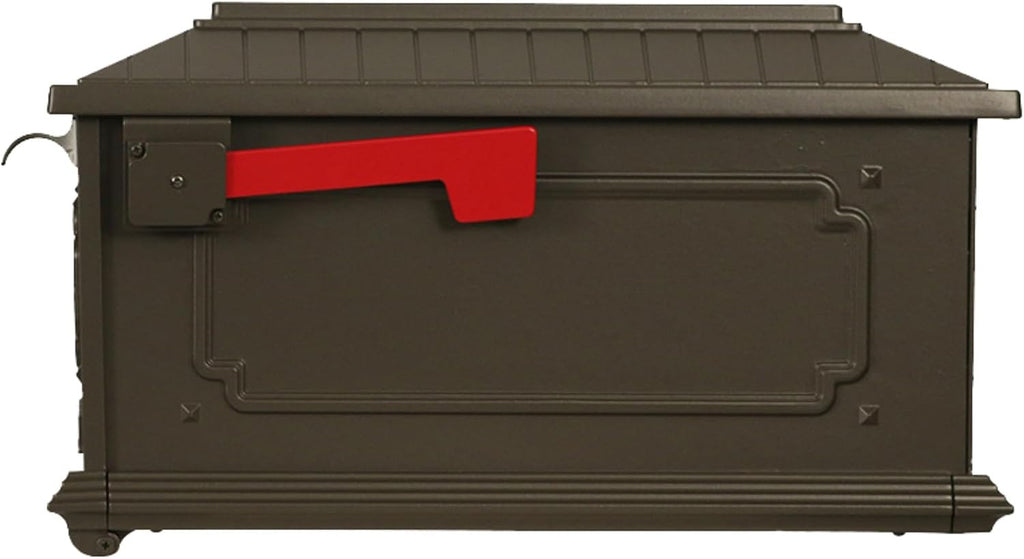 Special Lite Kingston Curbside Mailbox - Mocha Aluminum Mailbox for Post Mount - SCK-1017-MOC