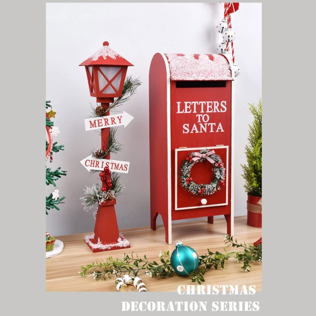 Key Drop Box Creative Mailbox Christmas Wooden Post Box Family Mailboxes Metal Drop Box Handmade Mailboxes Easy to Install