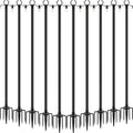 10 Pack 10Ft String Light Poles,Light Poles for Outside String Lights,Outdoor Light Poles with Fork,Metal Pole Stand for Patio,Backyard,Deck