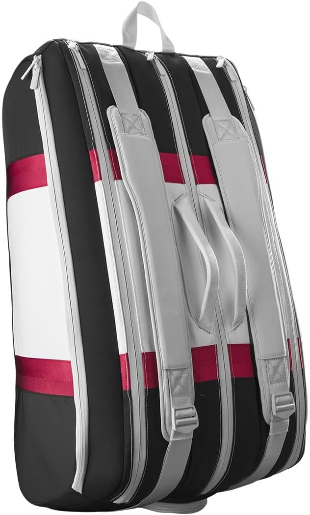 Wilson Tennis Badminton Racket Bag COURAGE COLLECTION (College Collection) Holds 2 to 15 Racquets (Based on Medium Weight Racquets)