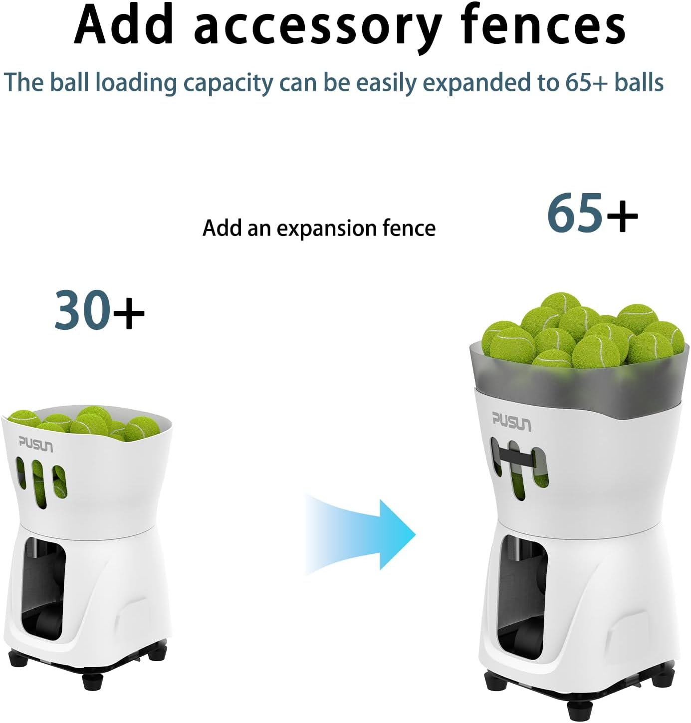 PT-MINI PRO-【Portable & Smart Tennis Ball Machine】 Perfect for Beginner Training | 65+ Ball Capacity | 3-5 Hours Battery Life | Speed 8-60km/h | Fixed Toss | Controlled via Mobile App
