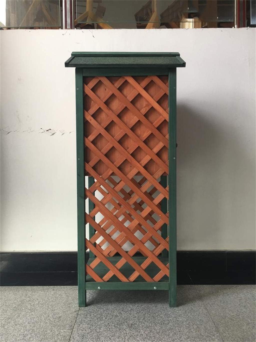 Mailbox, Waterproof Vertical Post Box Large Capacity Natural Wooden Newspaper Magazine Security Letterboxes for Outside Wall, Wedding (41.5×53.5×123.5cm)