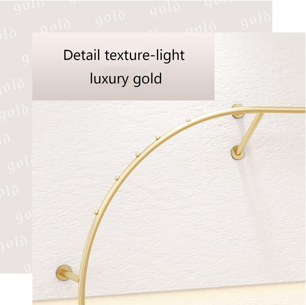 Creative Display Garment Racks in Boutique Clothing Stores,Modern Retail Garment Rack,Clothing Rail,Retail Display Rack,Closet Storage,Clothes Organizer,Gold (C-170Cm/67In