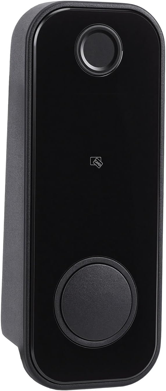 Fafeicy Smart Gate Lock, Double Sided Fingerprint Lock with Keypad and 5 Unlock Methods for Hollow Doors