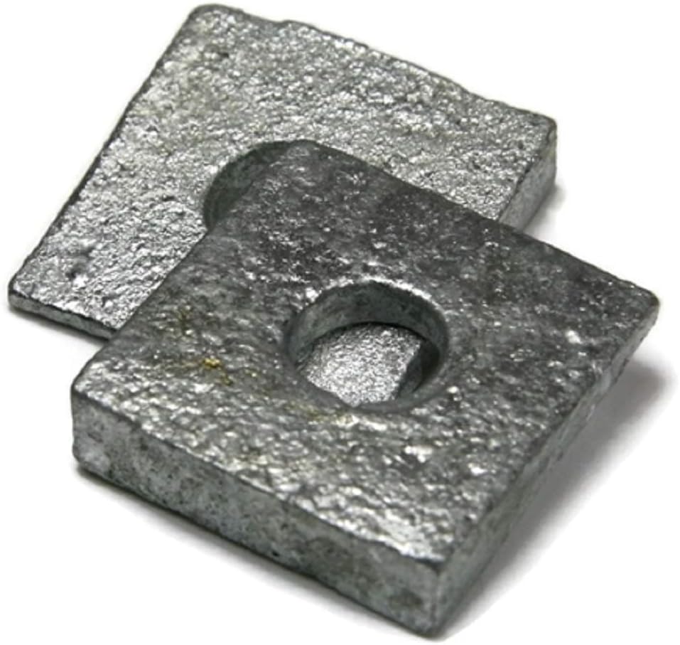 Beveled Square Washers Hot Dipped Galvanized - 1' Qty 100