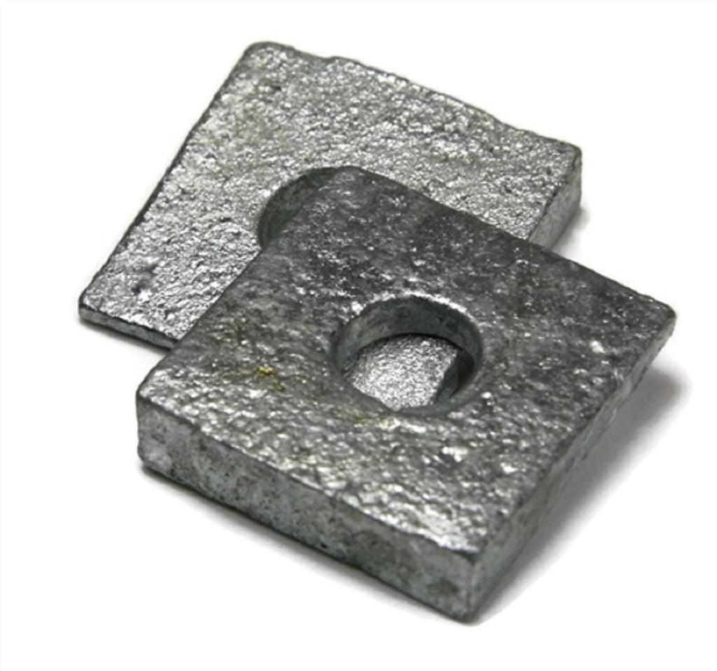 Beveled Square Washers Hot Dipped Galvanized 5/8' - Qty-100