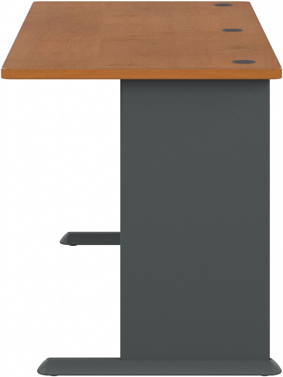 Bush Business Furniture Series A 72W Desk in Natural Cherry and Slate, Large Workstation for Home or Professional Workspace, Desktop Solution for Office Use