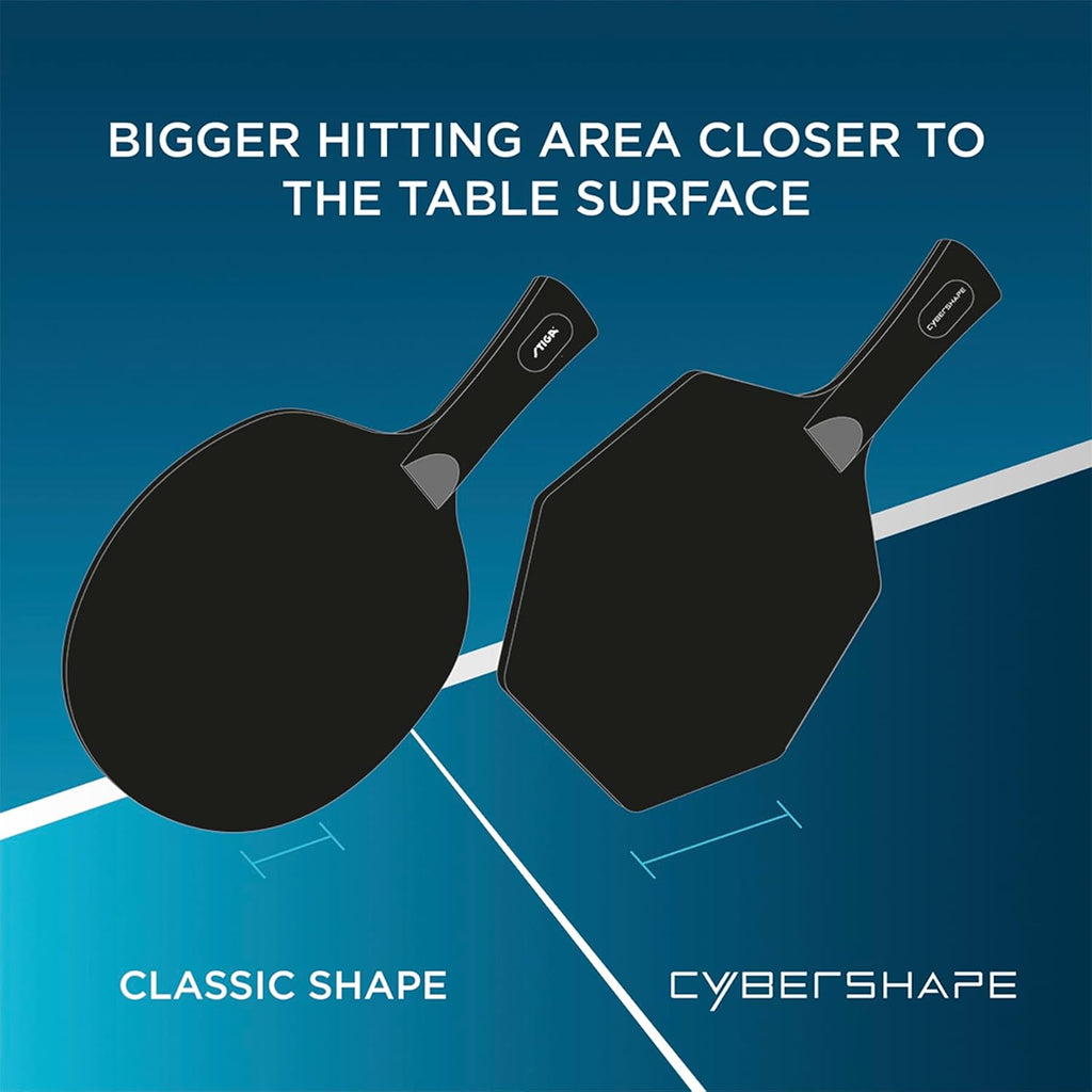 STIGA Cybershape Wood Table Tennis Blade I Superior Control & Enhanced Grip for Offensive Play