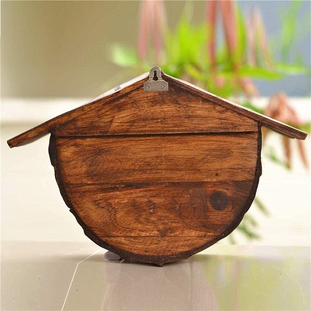 Post Box Wall-Mounted Mailbox Wooden Creative Outdoor Home Mailbox Utility Box Villa Door Box Mailbox