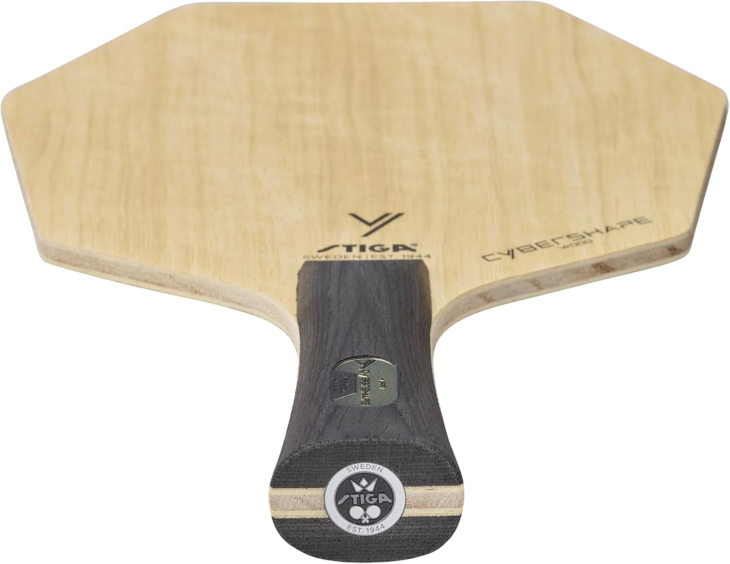 STIGA Cybershape Wood Table Tennis Blade I Superior Control & Enhanced Grip for Offensive Play