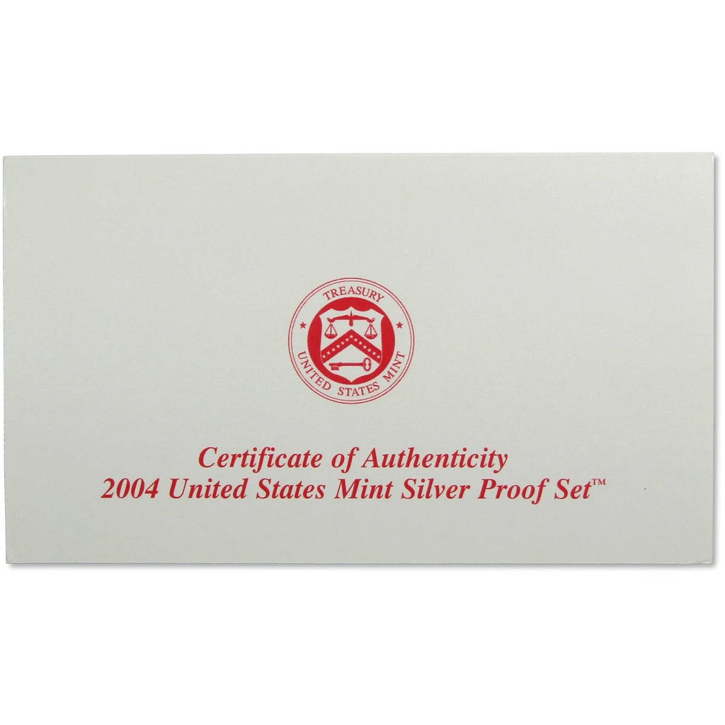 2004 Silver Proof Set U.S. Mint Original Government Packaging OGP COA
