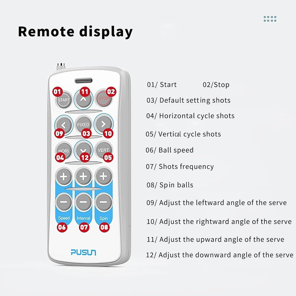 PT 9001 Padel Ball Machine Professional Padel Ball Machine with Remote & App Control, Oscillation, 35 Landing Points, Adjustable Speed (12-87MPH), 150 Ball Capacity for Club & Home Training