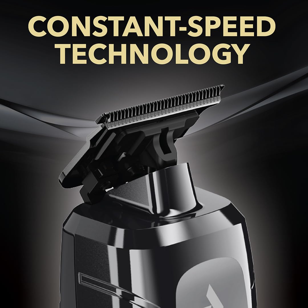 Andis 562627 GTX-EXO II Professional Cordless Lithium-ion Electric Beard & Hair Trimmer with Charging Stand, Black Chrome