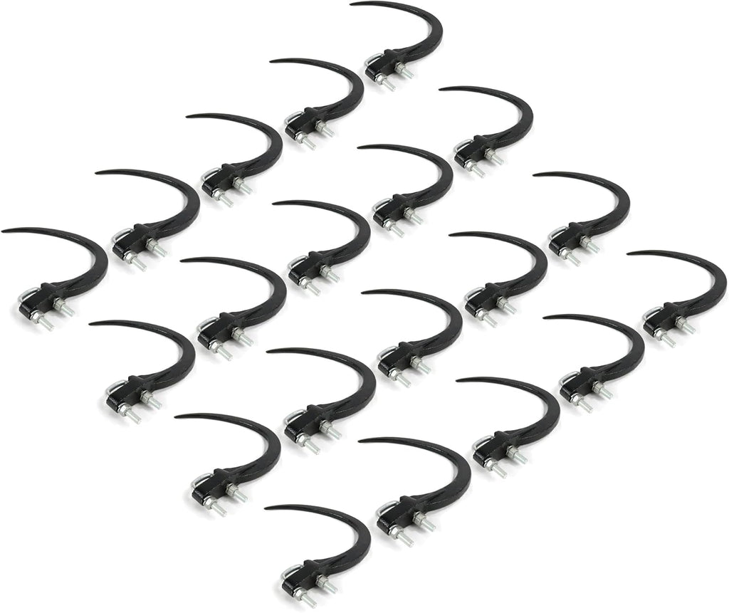 The ROP Shop 20-Pack - 9' Hay Accumulator Grapple Hook Kits with U-Bolts, Nuts, Washers