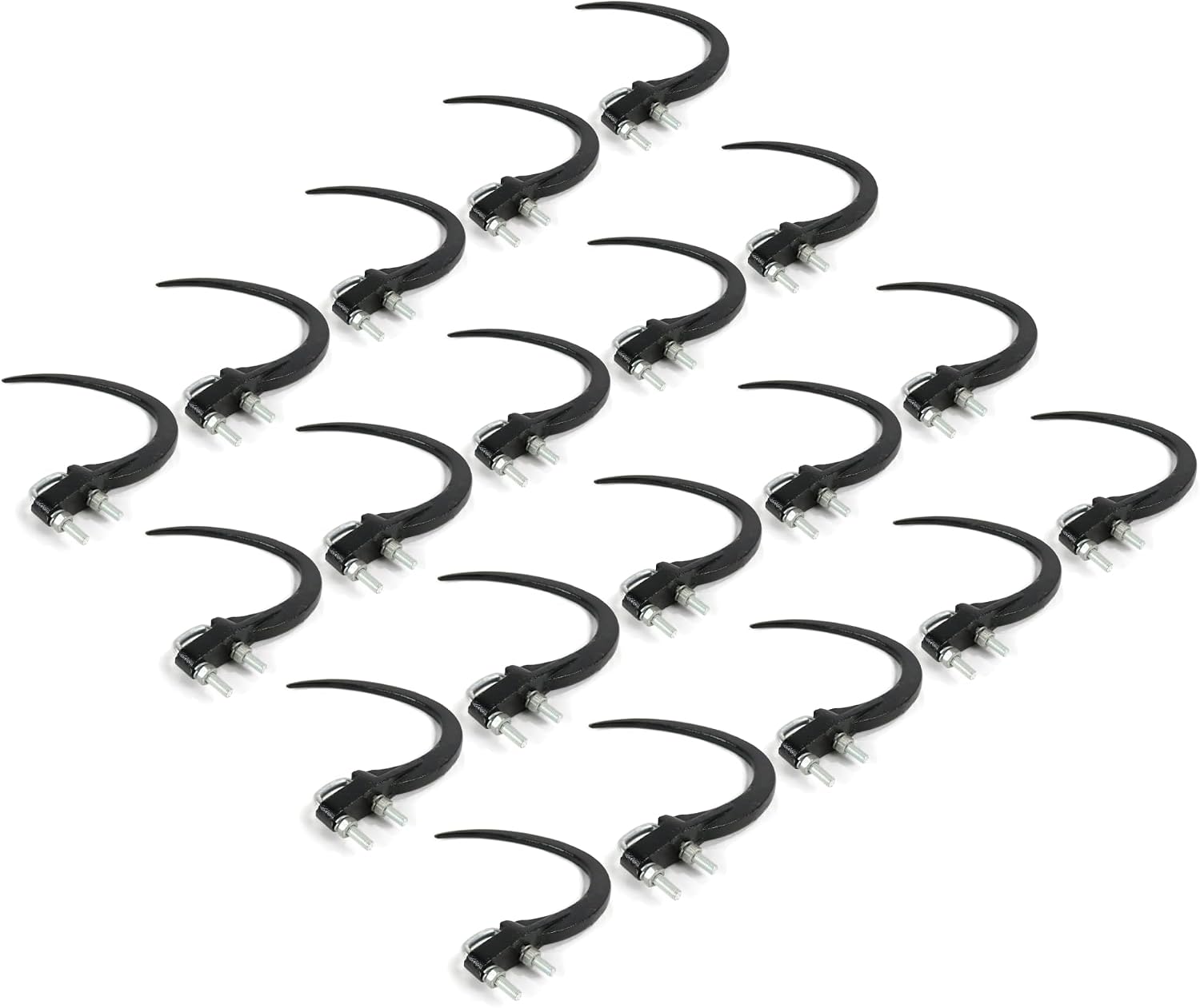 The ROP Shop 20-Pack - 9' Hay Accumulator Grapple Hook Kits with U-Bolts, Nuts, Washers