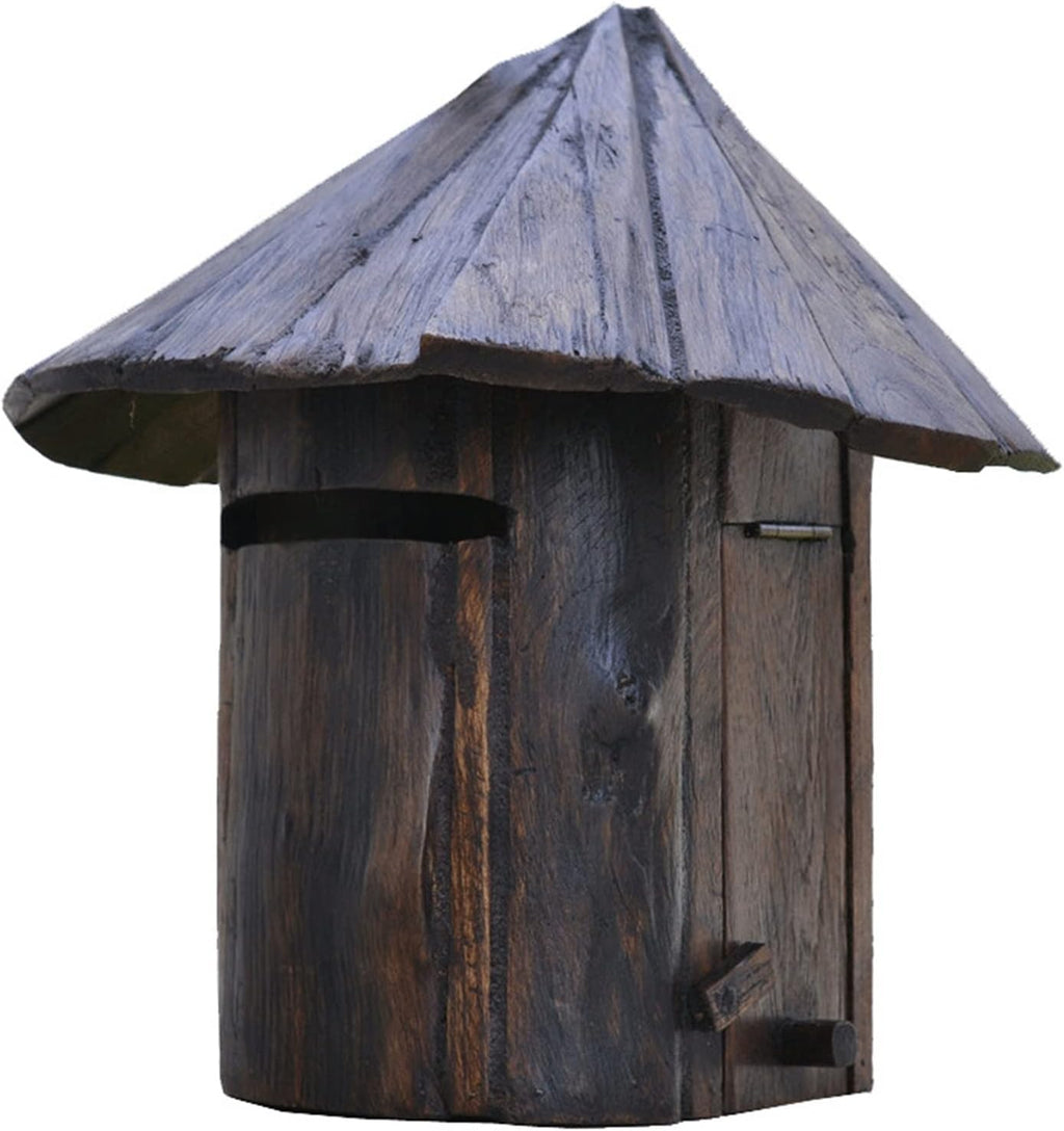 MELPHI Mailboxes for Outside, Retro Mailbox, Wooden Mailbox, Outdoor Decoration, Retro Country Style, Mail Manager for Mail/Newspaper/Post/Letter/Magazine
