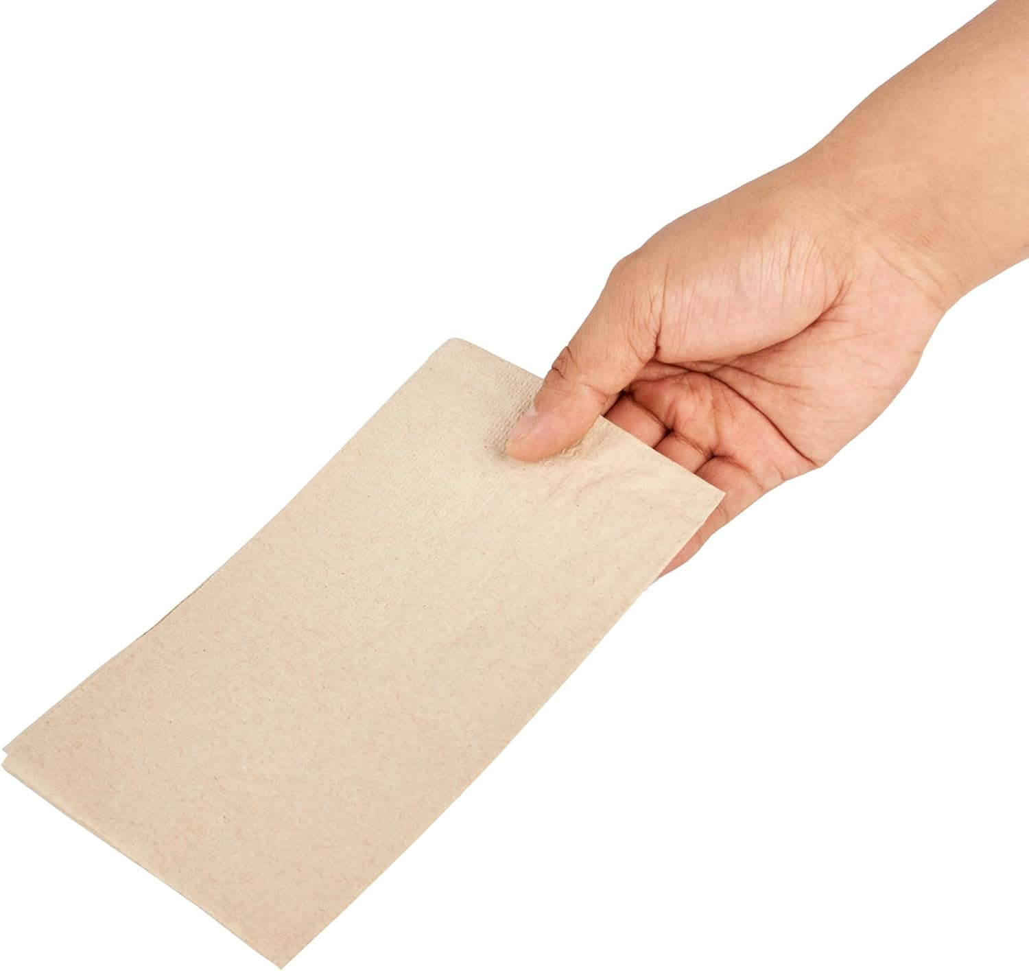 Restaurantware-Saving Nature 17 x 15 Inch Disposable Napkins For Party, 3000 Durable Restaurant Napkins - 2 Ply, With Snowflake Designs, Kraft Paper Napkin, Sustainable, For Cafes Or Homes