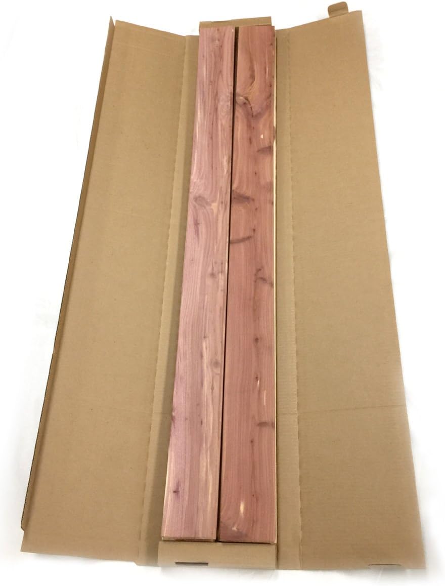 Cedar Elements Aromatic Red Cedar Planking Closet Liner 1/4' x3-3/4 x48 inch Unfinished Red Cedar Aromatic Cedar Tongue and Groove Wall Plank (450 Square Feet 1Pallet) Little Wholesale Program