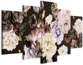 artgeist Canvas Wall Art Print Flowers 59x30 in - 5pcs Home Decor Framed Stretched Picture Photo Painting Artwork Image - Flower Nature b-C-0633-b-m