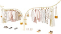 Creative Display Garment Racks in Boutique Clothing Stores,Modern Retail Garment Rack,Clothing Rail,Retail Display Rack,Closet Storage,Clothes Organizer,Gold (C-170Cm/67In