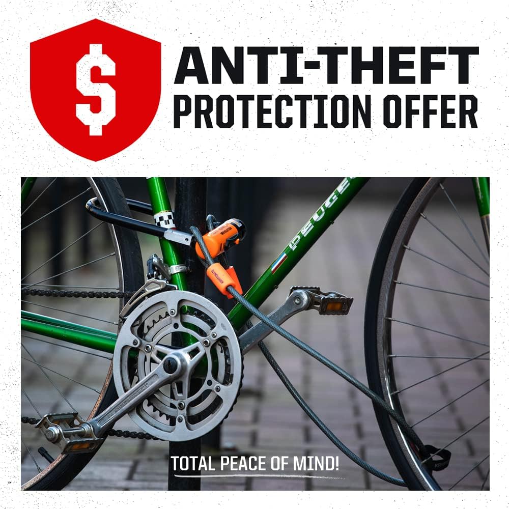 Kryptonite Evolution Lite Mini-6 Bike U-Lock, Lightweight Anti-Theft Bicycle U Lock, 11mm Steel Shackle with Keys, High Security Lock for Bicycles Scooters | bike-locks