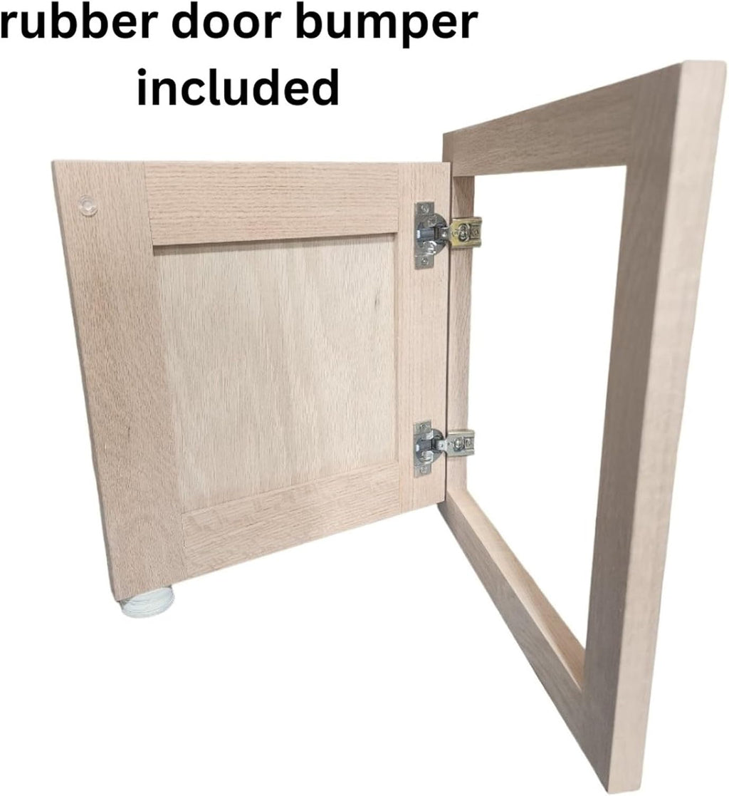 Fast-Shipped-Filters 12x12 Laundry Clothes Chute Door - Oak Framed Shaker Unfinished