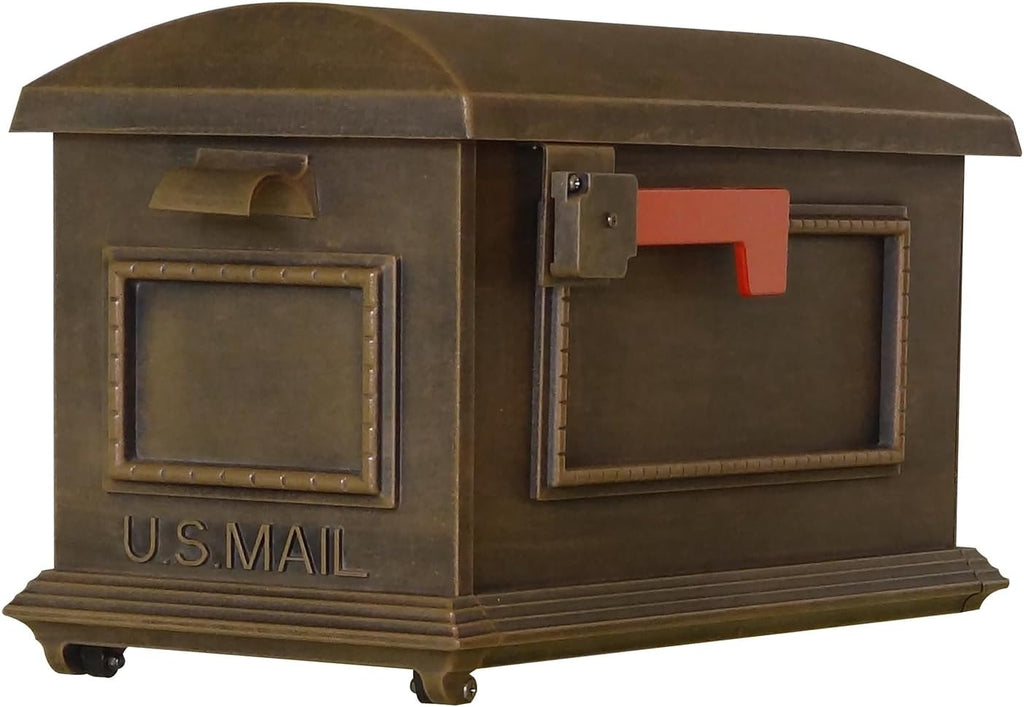 Special Lite Traditional Curbside Mailbox - Copper Aluminum Mailbox for Post Mount - SCT-1010-CP