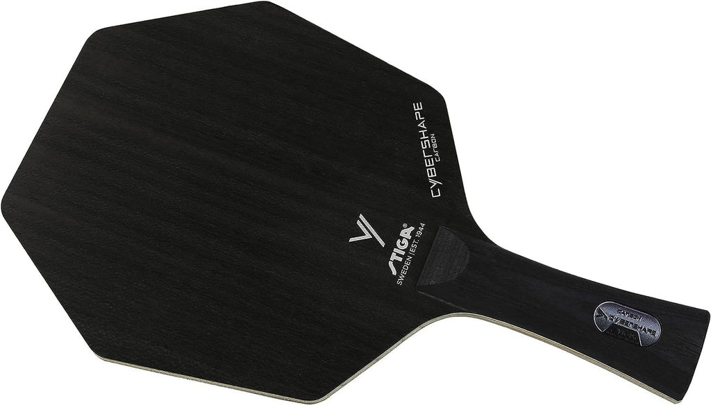 STIGA Cybershape Carbon Table Tennis Blade | Ping Pong Paddle - Unique Design for Larger Hitting Area & Increased Control - Competition Approved