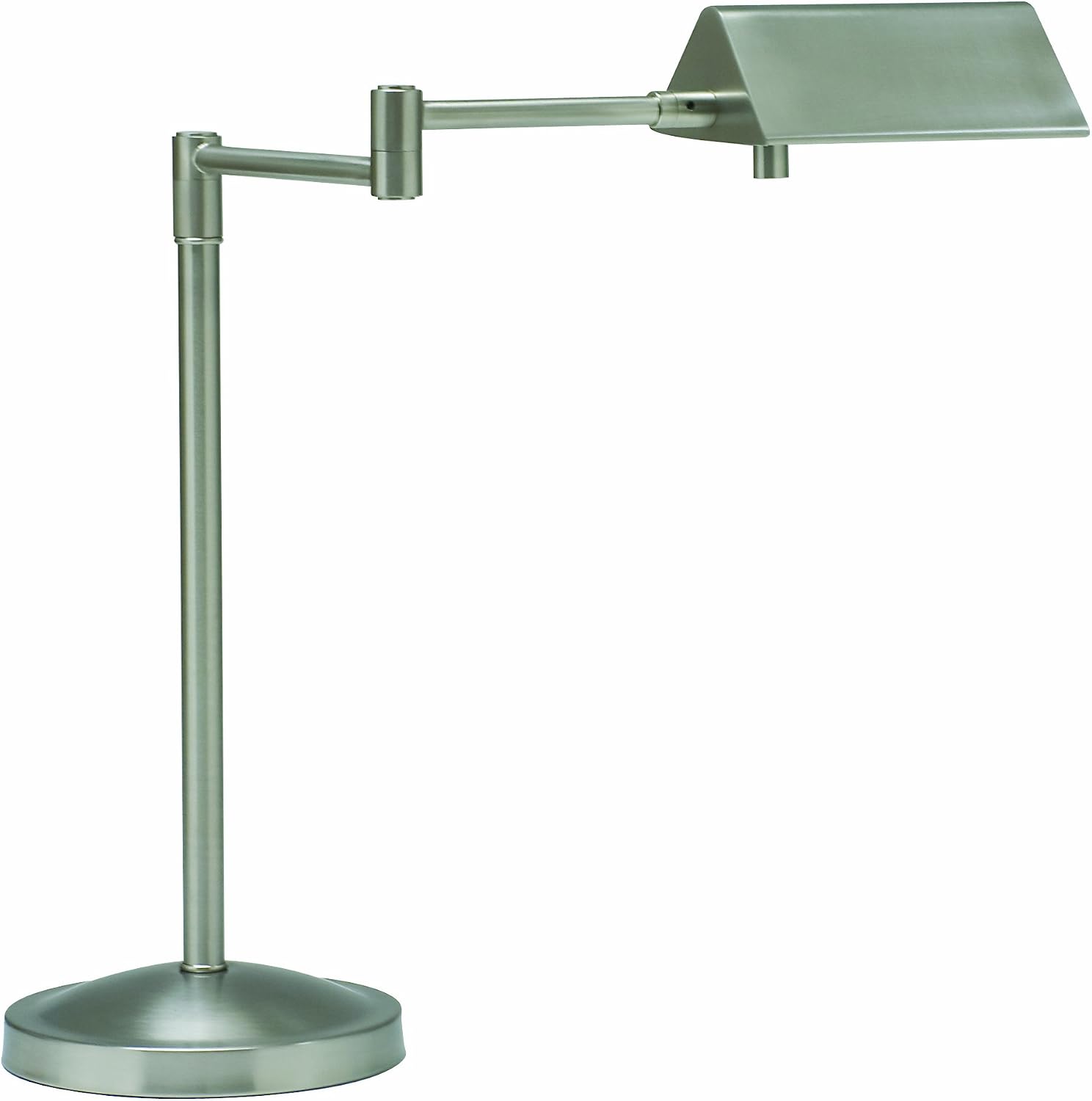 House Of Troy PIN450-SN Pinnacle Collection Portable Halogen Table Lamp, Satin Nickel