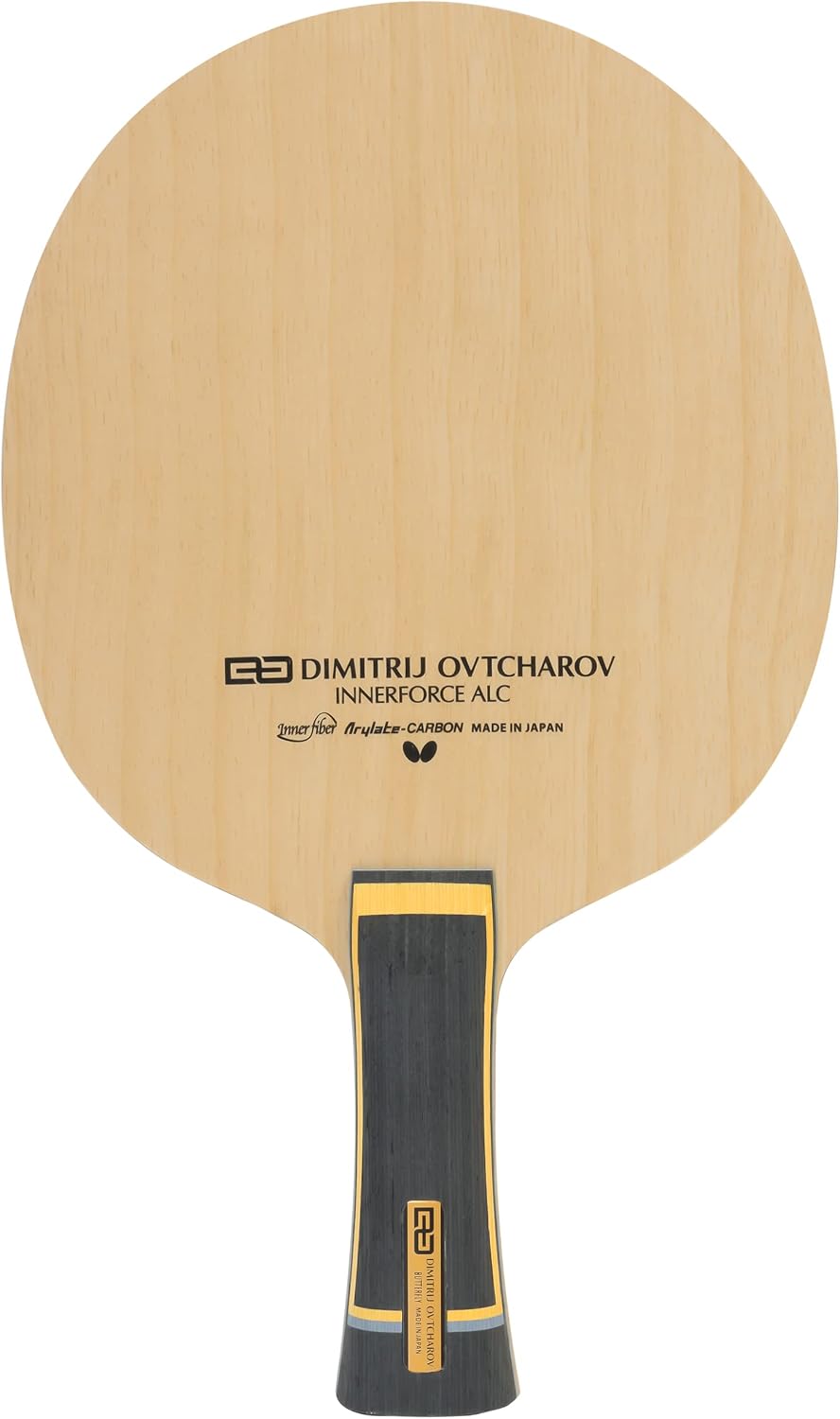 Butterfly Ovtcharov Innerforce ALC Table Tennis Blade - Professional Butterfly Table Tennis Blade - Innerforce AL Carbon Fiber Blade - Available in an, FL, and ST Handle Styles - Made in Japan