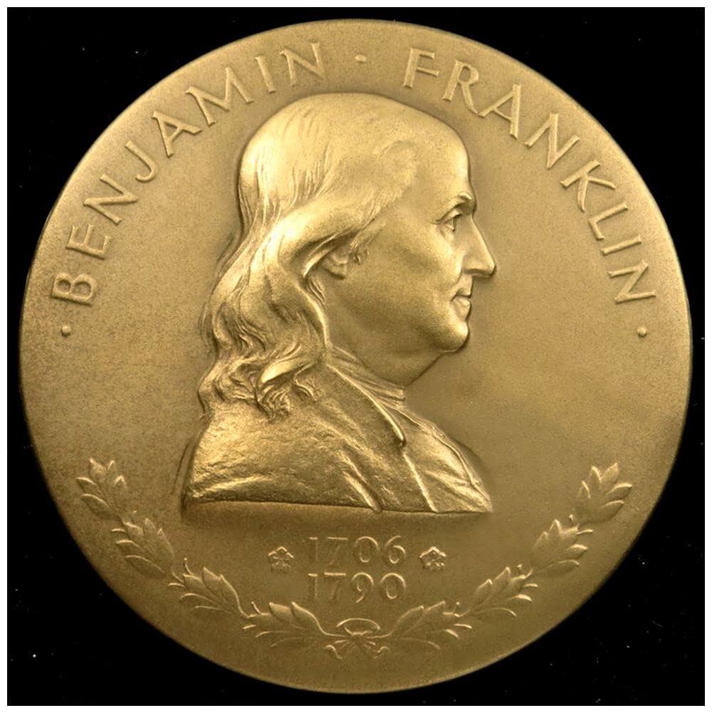 1932 P SUPERB 3' WIDE HIGH RELIEF BRONZE BENJAMIN FRANKLIN MEDALLION from the U.S. MINT! RARE Bronze Medal Seller Pristine Flawless Perfect Uncirculated