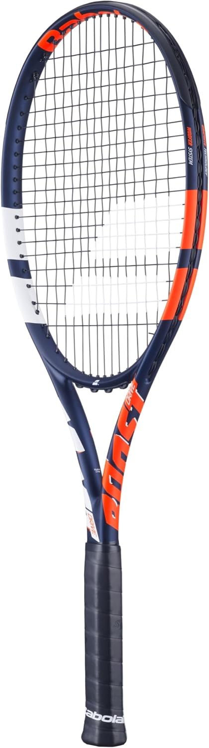 Babolat Boost Drive Strung Tennis Racquet (Blue) - Add an Optional Bag, Tennis Balls and Overgrips