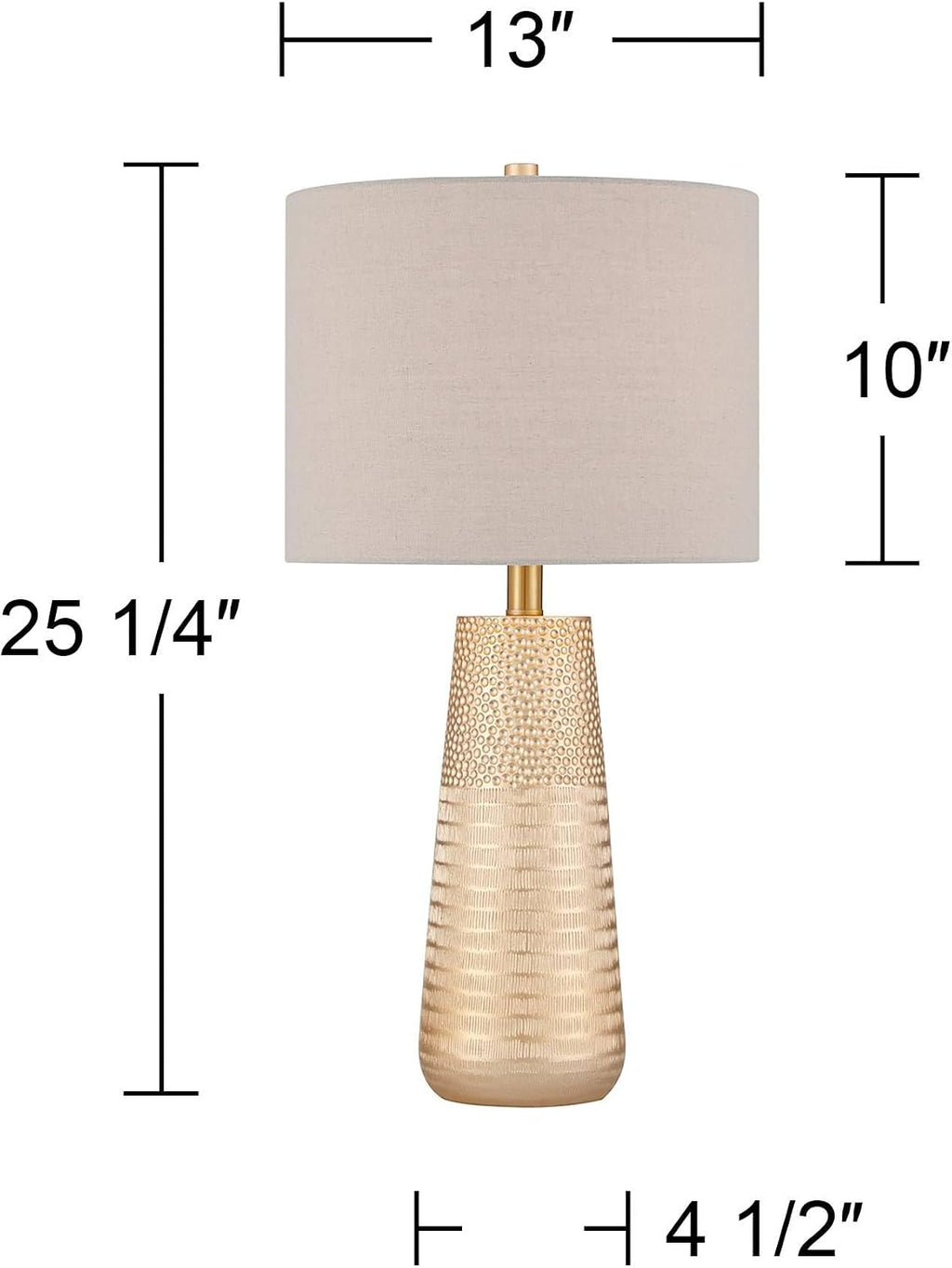 360 Lighting Mira 25 1/4' High Modern Table Lamps Set of 2 Textured Gold Finish Fabric Oatmeal Shade Living Room Bedroom Bedside Nightstand House Office Home Reading Kitchen Entryway Console