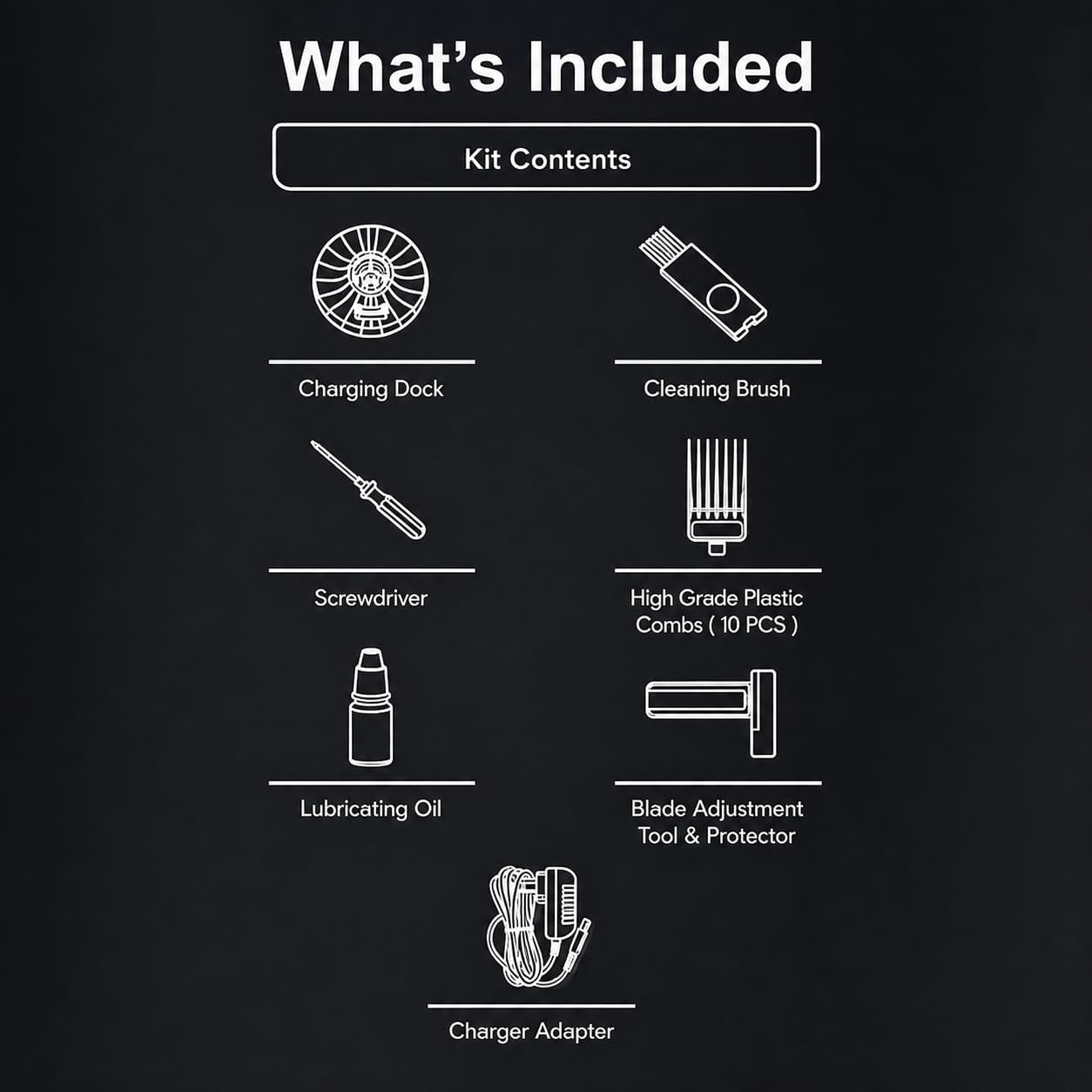 JRL Ghost 2020C Professional Cordless Hair Clipper for Barber Hair Cutting, Smart-Clip Technology Prevents Blade Drag, Reset IQ Charging Dock, For Fading, Dual-Speed 6000–7500 RPM Motor, White