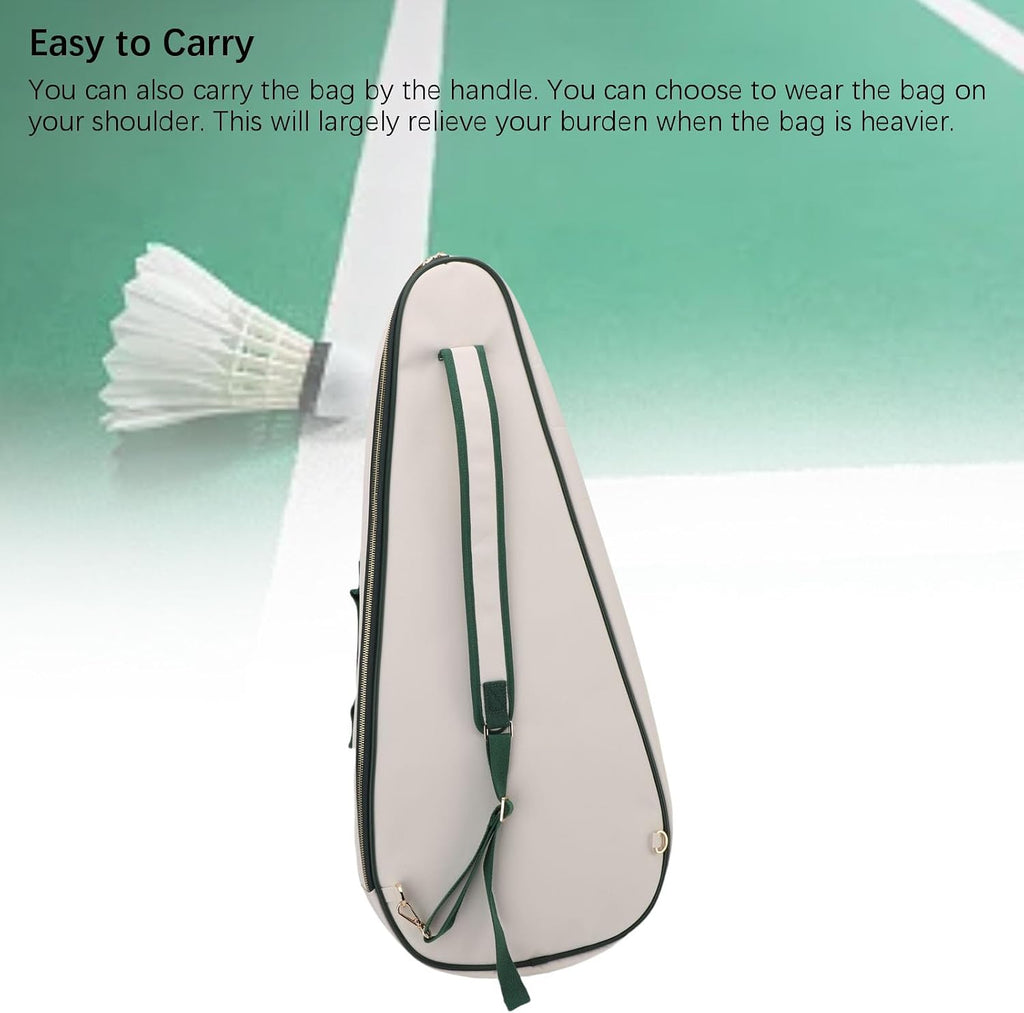 Racquet Tennis Bag, Roomy Lightweight Splashproof Tennis Badminton Racquet Cover Bag with Shoe for Sport Equipment for Beginner and Professional