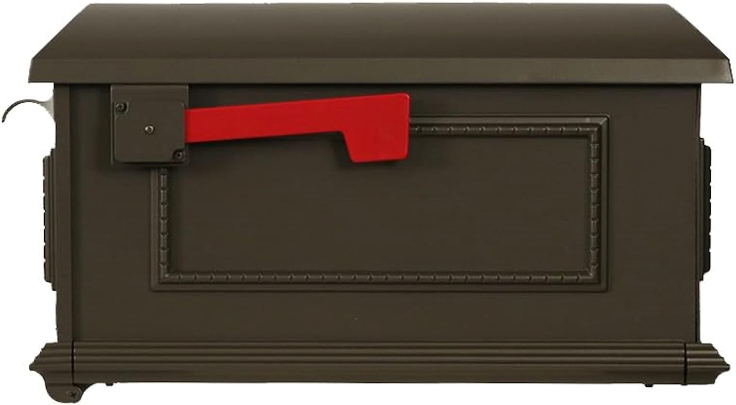 Special Lite Traditional Curbside Mailbox - Mocha Aluminum Mailbox for Post Mount - SCT-1010-MOC