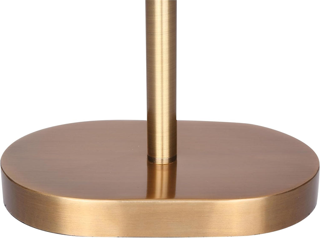 Canarm Kov 1-Light Table Lamp, 24-inch Modern White and Gold Finish with Rotary Switch for Bedroom, Living Areas or Office