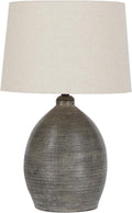 Signature Design by Ashley Joyelle Modern 27.5' Terracotta Table Lamp, Gray