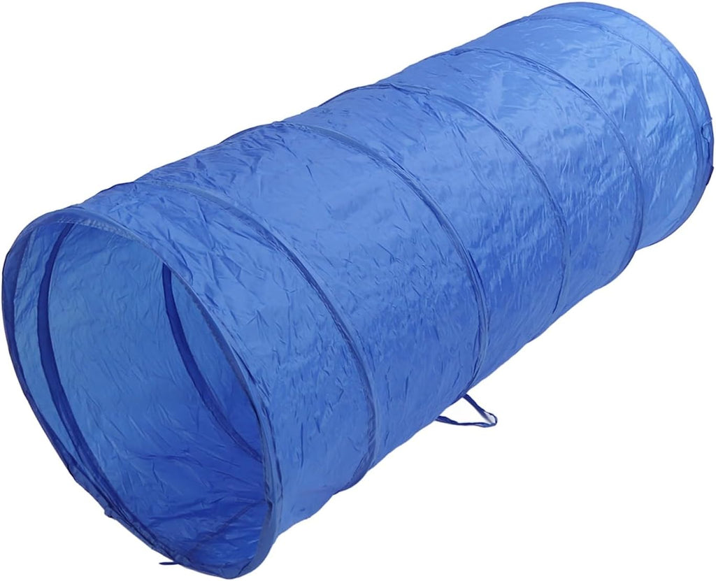 Dog Agility Training Equipment, Dog Obstacle Training Kit with Collapsible Tunnel Jump Ring Poles, Portable Pet Agility Course for Yard Outdoor Puppy Exercise Training