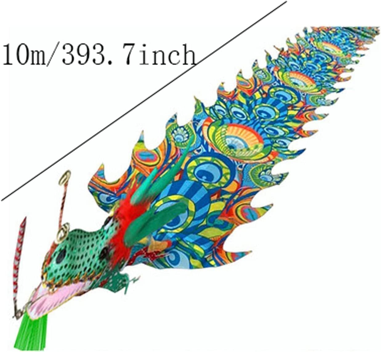 Chinese Dragon Costume 3D Lion Dance Ribbon Streamer Silk Cloth Dragon Dance Long Dragon Ribbon Streamer Dragon and Lion Dance Props Lion Dance Costume(Yellow,10m)
