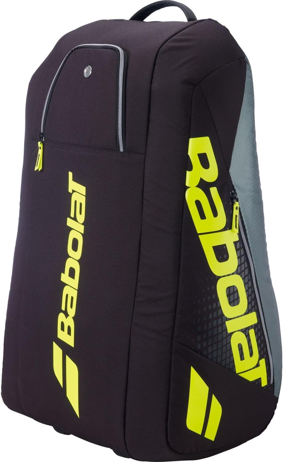 Babolat Pure Aero RH x12 Tennis Bag (Metallic Grey/Black/Fluo Yellow)