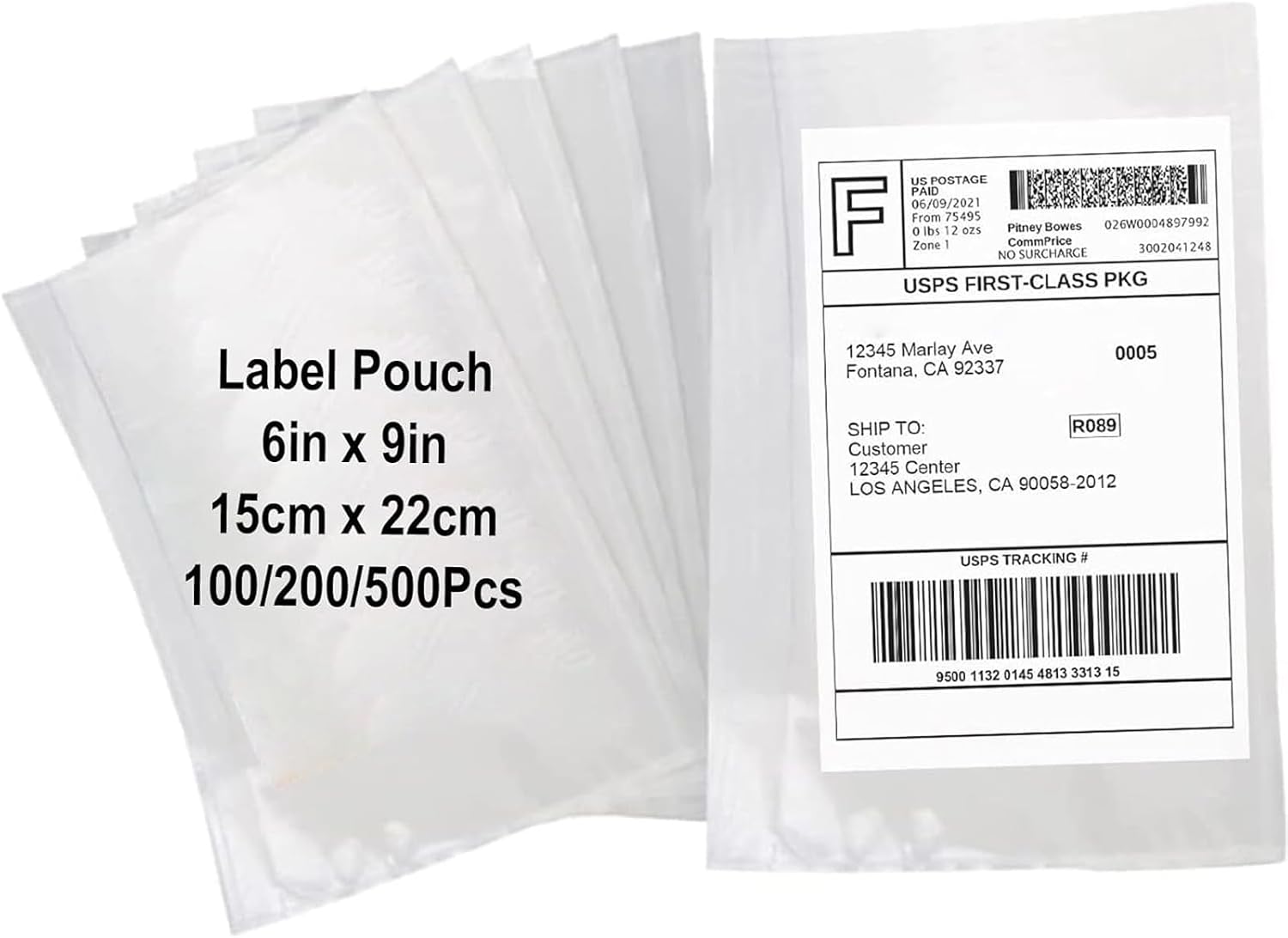 6x9 Packing List Mailing Envelopes Shipping Envelopes Packing List Clear Adhesive Shipping Label Sleeves Shipping Supplies for Small Businesses(2000 Pcs)