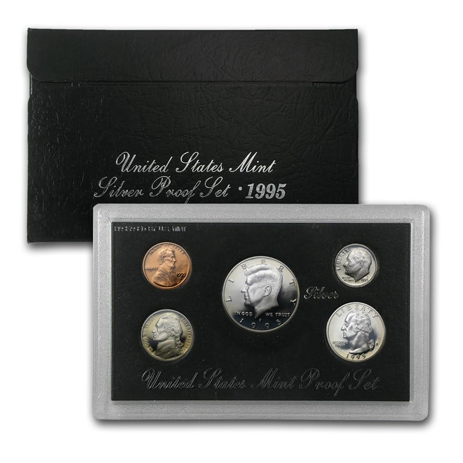 1995 SILVER Proof Set in Original US Mint Packaging with COA