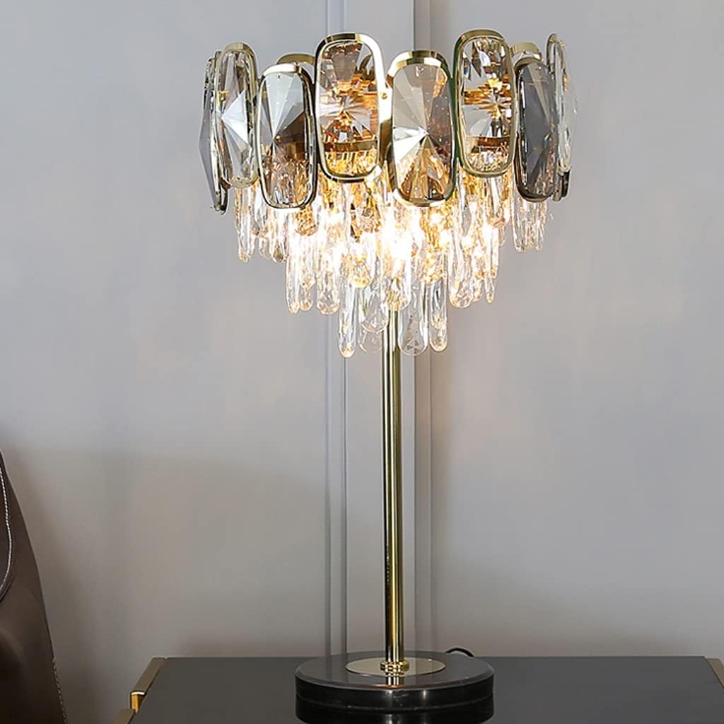 Luxury Retro Crystal Bedside Table Lamp Modern Creative Bedside Table Lamp Living Room Bedroom Bedside Table Lamp Luxury Home Decoration Lamp