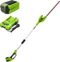 Greenworks 40V 20' Cordless Pole Hedge Trimmer, 2.0Ah Battery and Charger Included