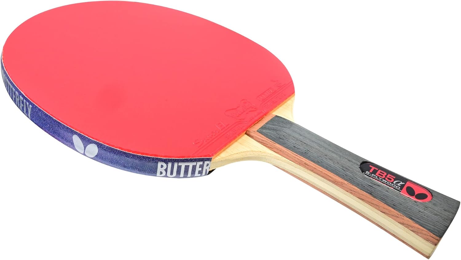 TB5 Alpha Pro-Line Table Tennis Racket | Medium Fast Blade and Rubber Combination | Featuring Sriver EL | Recommended for Advanced Tournament Level Players