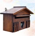 1PC Wooden Mailbox Outddor Post Box Rainproof Suggestion Box Creative Letter Box for Home Company