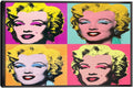 Andy Warhol Canvas Wall Art Warhol Pop Art Monroe Framed Painting For Bedroom Livingroom Office