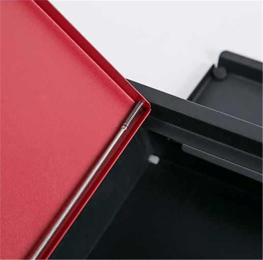 Mailboxes for Outside Wall Mount Letterboxes Letter Box Outdoor Suggestion Lockable Weatherproof Outside Postbox Mail Box(Red)