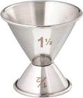American Metalcraft J212 Jigger,Silver,½ oz. x 1 ½ oz. (Pack of 72)